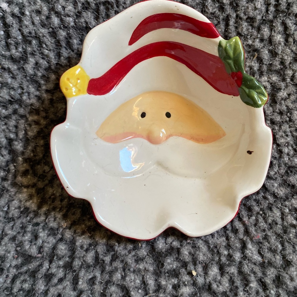 Santa Claus Ceramic Dish